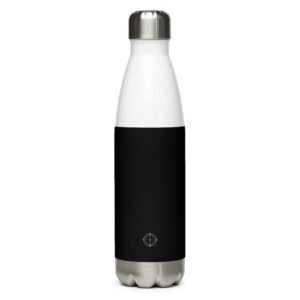Stainless Steel Water Bottle (Black | Logo)