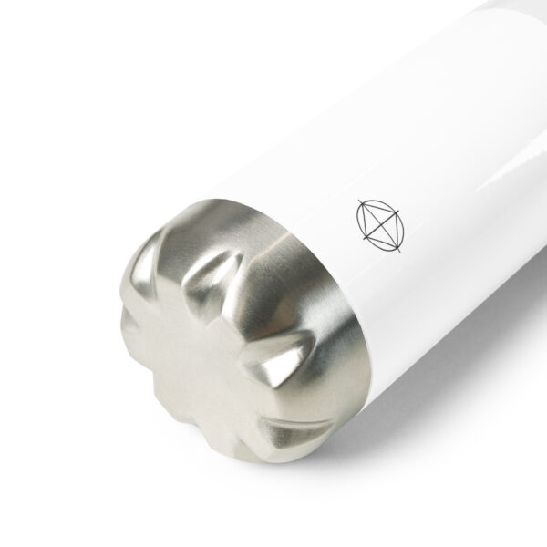 Stainless Steel Water Bottle (White | Logo) - Image 3