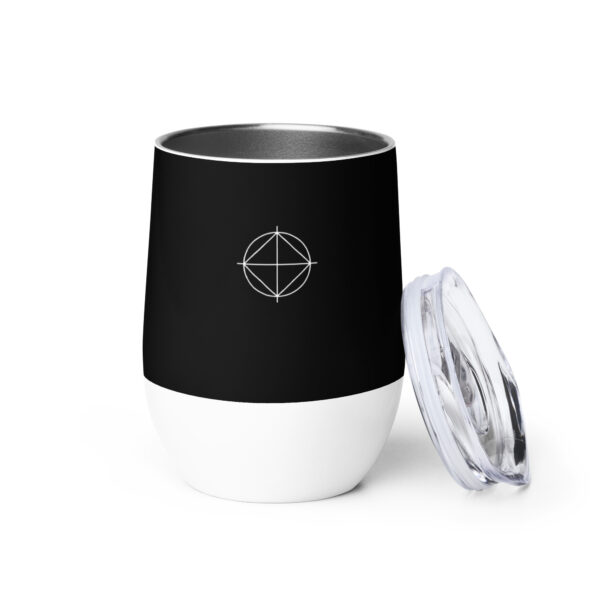 Wine tumbler (Black | Logo) - Image 4