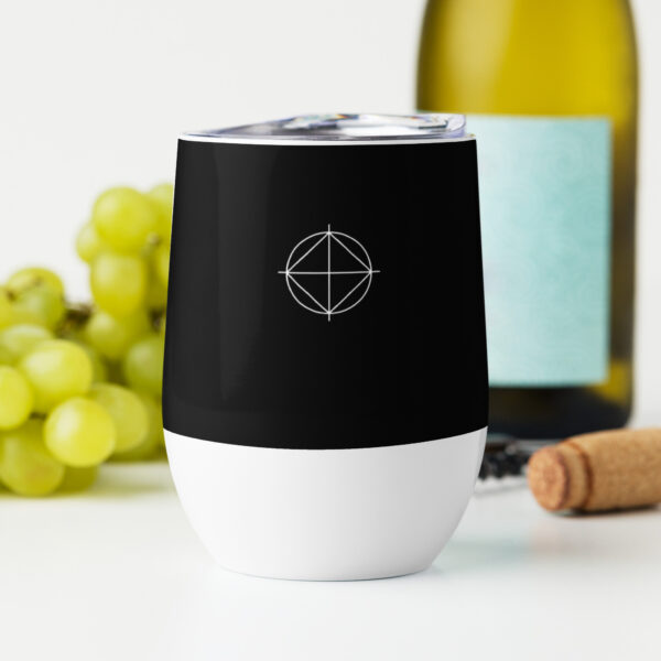 Wine tumbler (Black | Logo) - Image 6