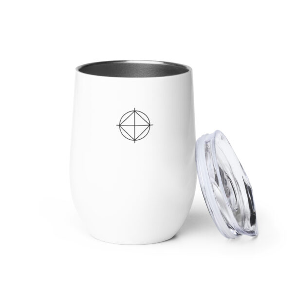 Wine tumbler (White | Logo) - Image 2