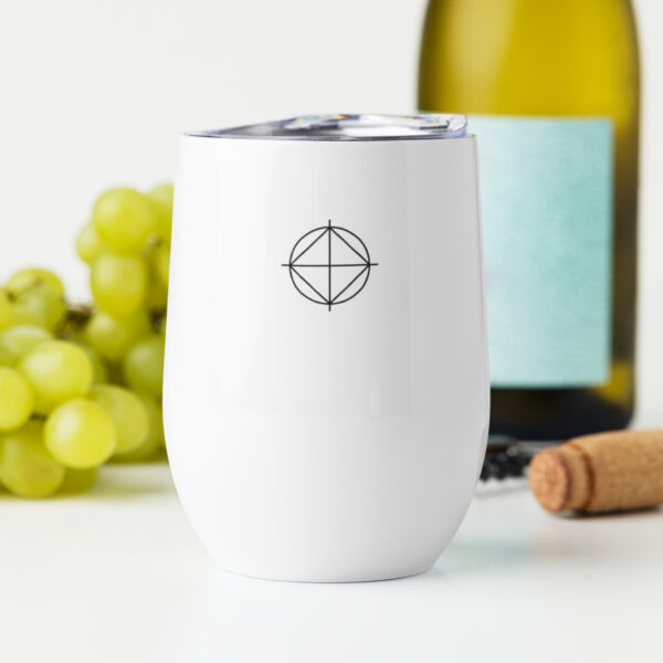 Wine tumbler (White | Logo) - Image 5