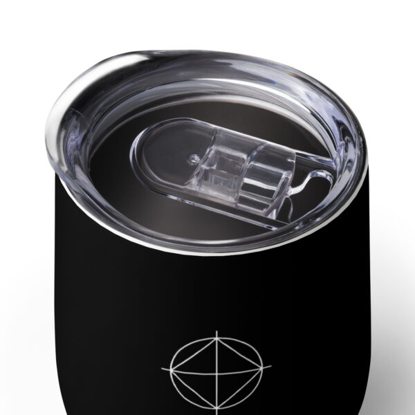 Wine tumbler (Black | Logo) - Image 2
